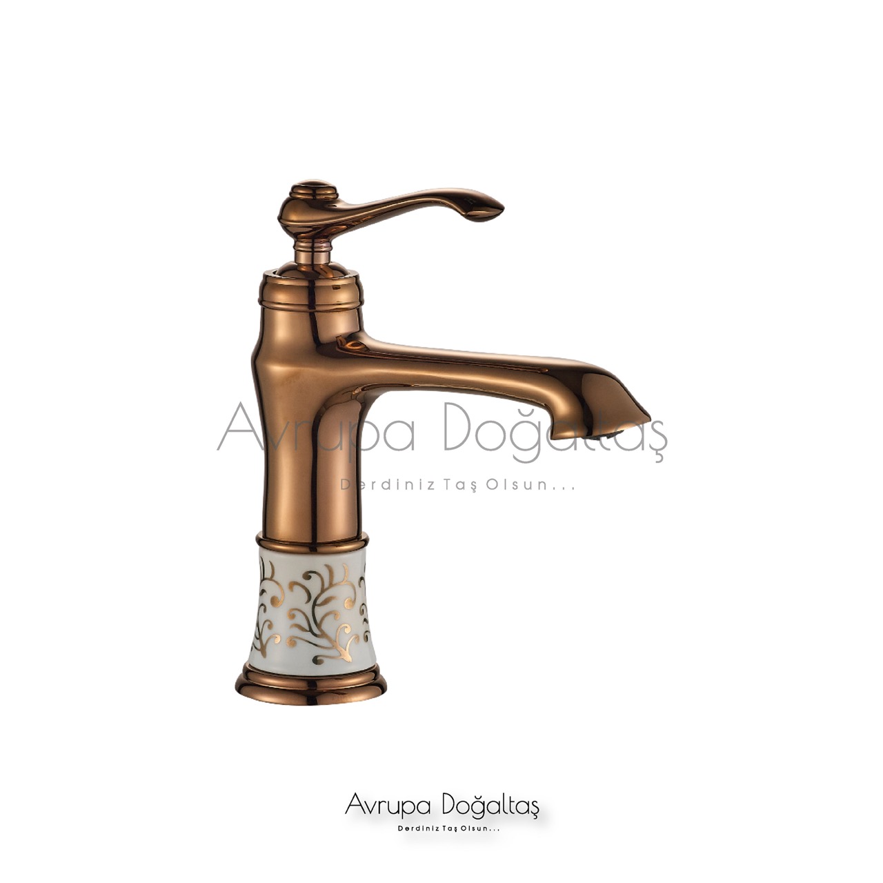 Victoria Mix Lavabo Bataryası Rose (Kısa)