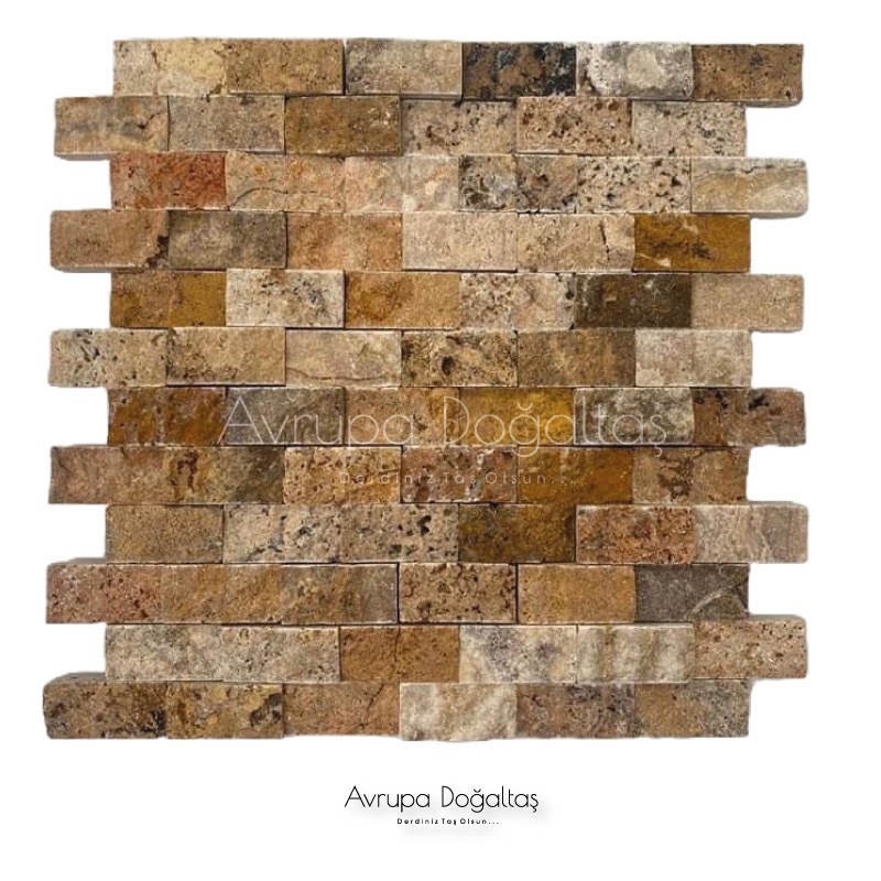 Patlatma Doğal Taş Scabos 23x48mm